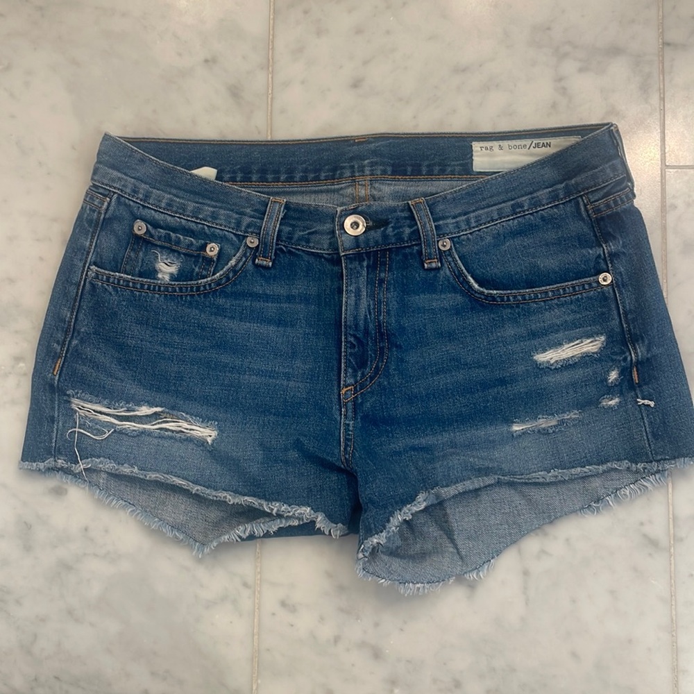 Rag & Bone Distressed Jean shorts